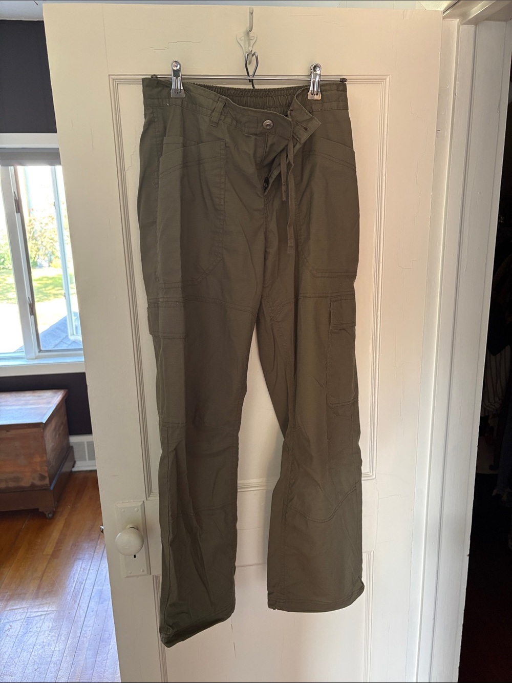 Prana Olive Utility Cargo Pants - Drawstring Waist